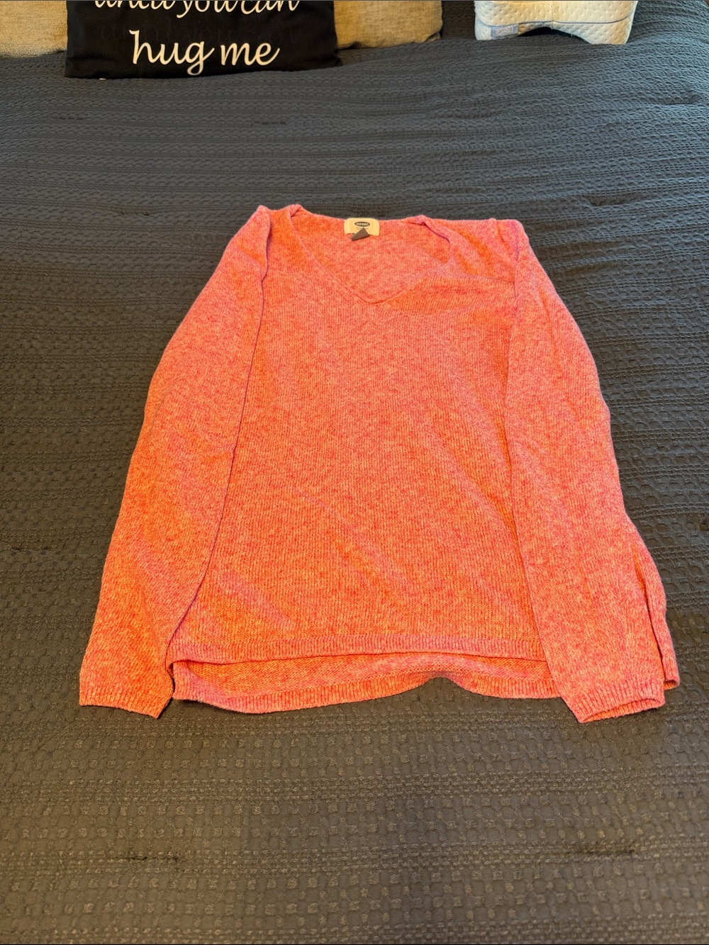 Old Navy Pink Coral V-Neck Sweater